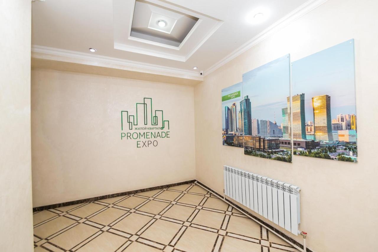 В Promenade Expo Квартира С Романтическим Видом Astana Exteriör bild