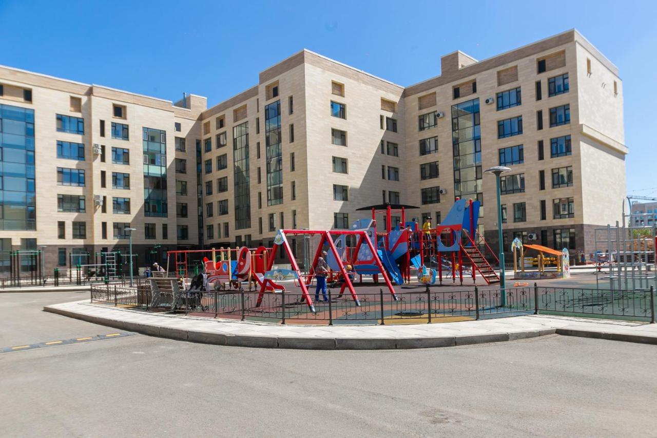 В Promenade Expo Квартира С Романтическим Видом Astana Exteriör bild