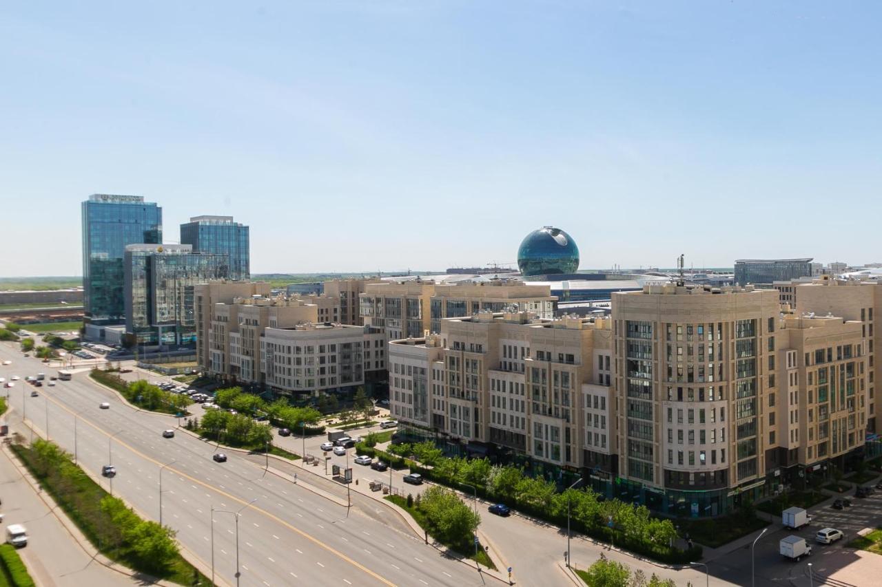 В Promenade Expo Квартира С Романтическим Видом Astana Exteriör bild